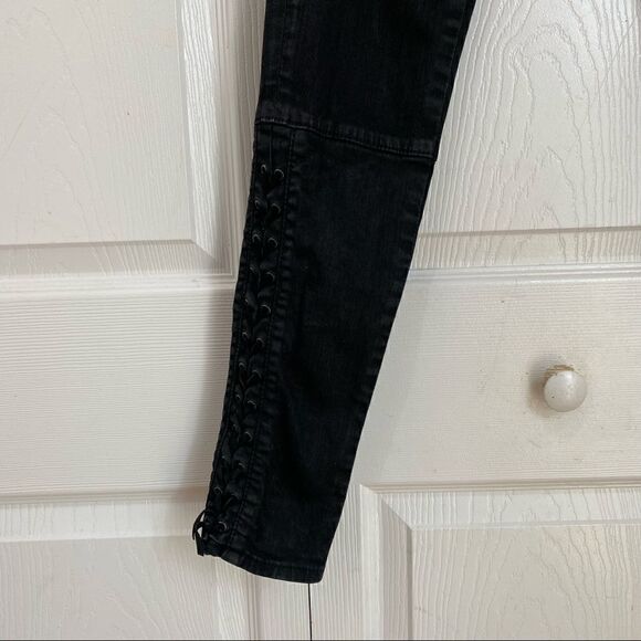 Polo Ralph Lauren Womens Jeans The Tompkins Black Coated SKINNY - Picture 7 of 12